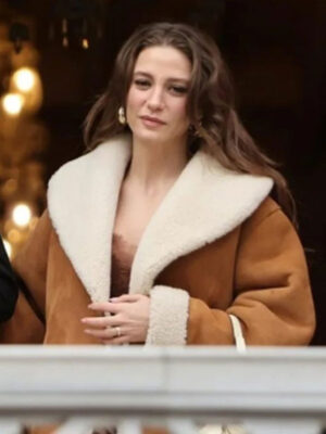 The Family S02 Devin Akin Shearling Brown Suede Jacket
