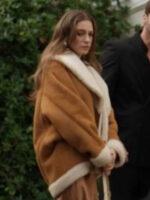 The Family S02 Devin Akin Shearling Brown Suede Jacket