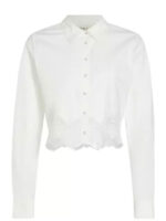 The Golden Bachelorette Joan Vassos White Cotton Button Shirt