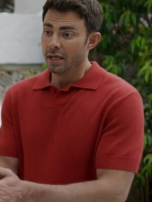 The Groomsmen Second Chances Jonathan Bennett Red Fleece Shirt
