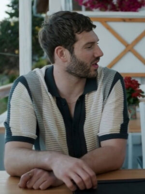 The Groomsmen Second Chances Tyler Hynes Striped Knitted Shirt