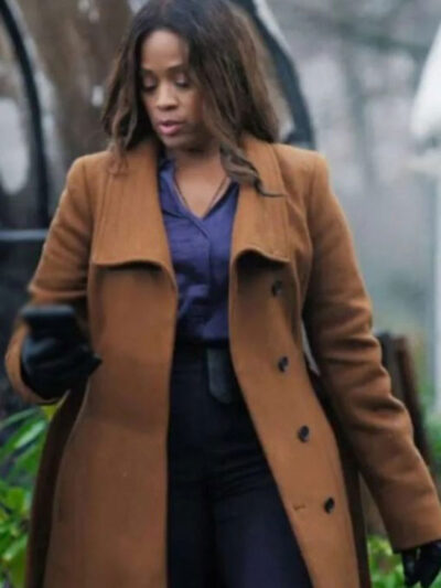 The Irrational 2024 Maahra Hill Brown Trench Wool Coat