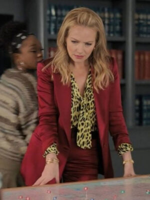 The Lincoln Lawyer S03 Becki Newton Red Suiting Blazer