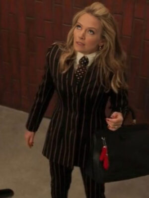 The Lincoln Lawyer S03 Becki Newton Striped Suiting Blazer