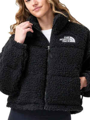 The North Face High Pile Black Puffer Sherpa Jacket