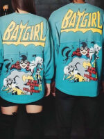The View Whoopi Goldberg Batgirl Blue Fleece Pullover Sweatshirt