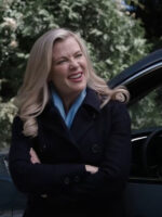 This Time Each Year 2024 Alison Sweeney Blue Wool Coat