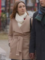 Twas the Date Before Christmas Amy Groening Beige Wool Coat