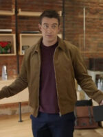 Twas the Date Before Christmas Robert Buckley Brown Cotton Jacket