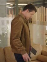 Twas the Date Before Christmas Robert Buckley Brown Cotton Jacket