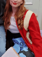 Alisha Erozer Amityville Apt Red Coat