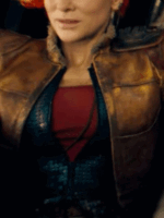 Borderlands 2024 Cate Blanchett Brown Leather Jacket