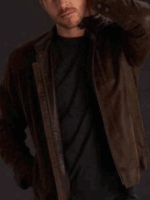 Luke Bracey Holidate 2020 Jackson Brown Leather Jacket