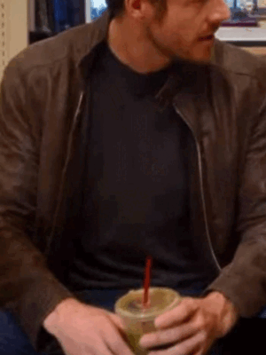 Luke Bracey Holidate 2020 Jackson Brown Leather Jacket