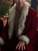 Luke Macfarlane Catch Me If You Claus Red Santa Wool Coat