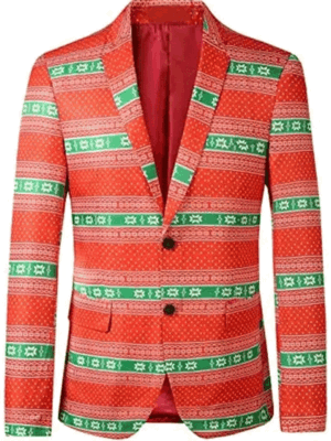 Mens Christmas Funny Ugly Blazer Jacket